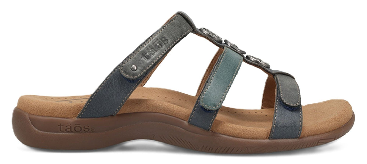 Taos Prize 4 Sandals - Blue Multi Leather - Grady’s Feet Essentials - Taos