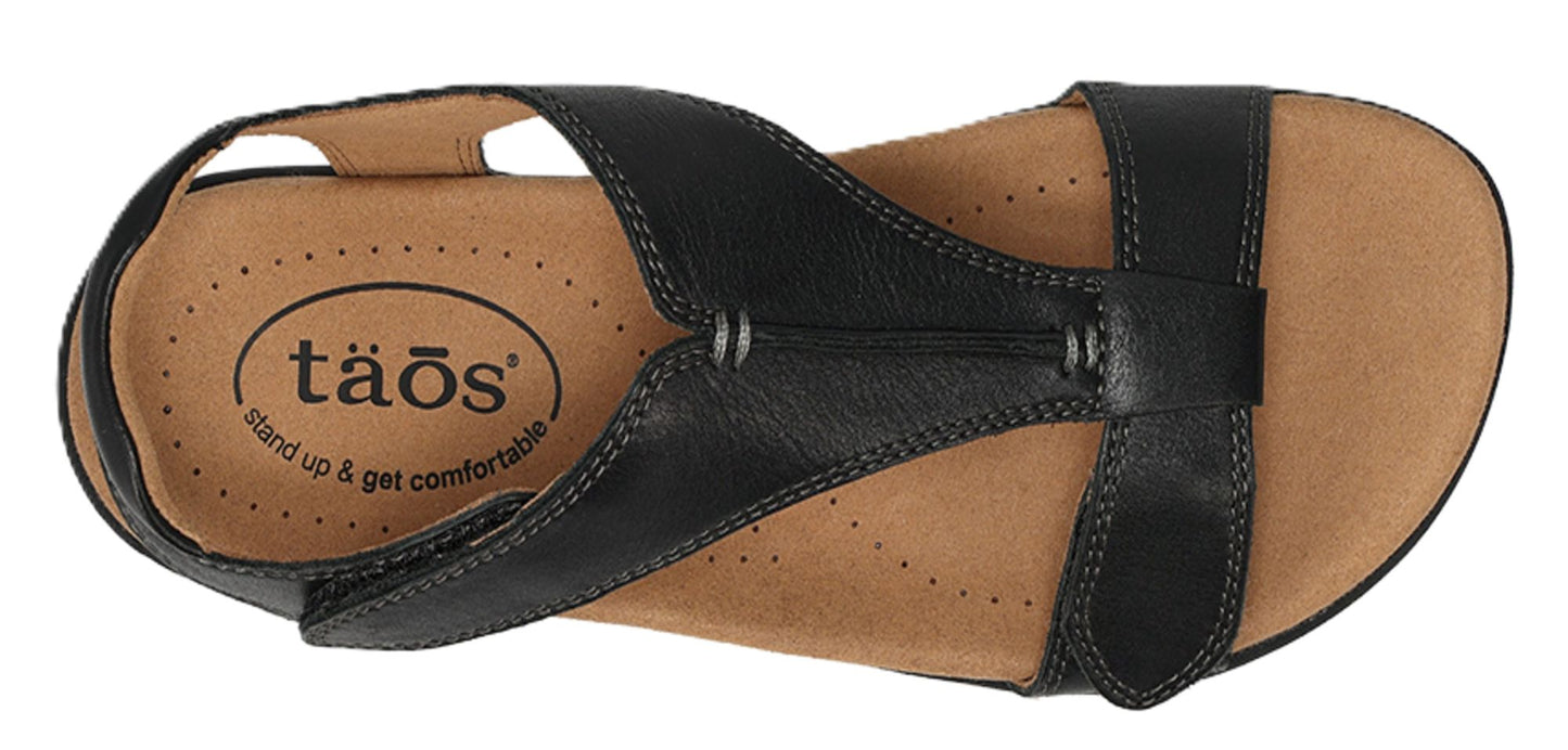 Taos The Show Sandals - Black Leather - Grady’s Feet Essentials - Taos