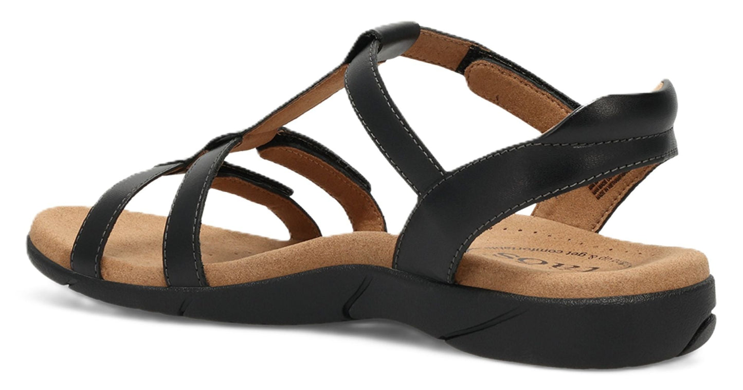 Taos Trophy 2 Sandals - Black Leather - Grady’s Feet Essentials - Taos