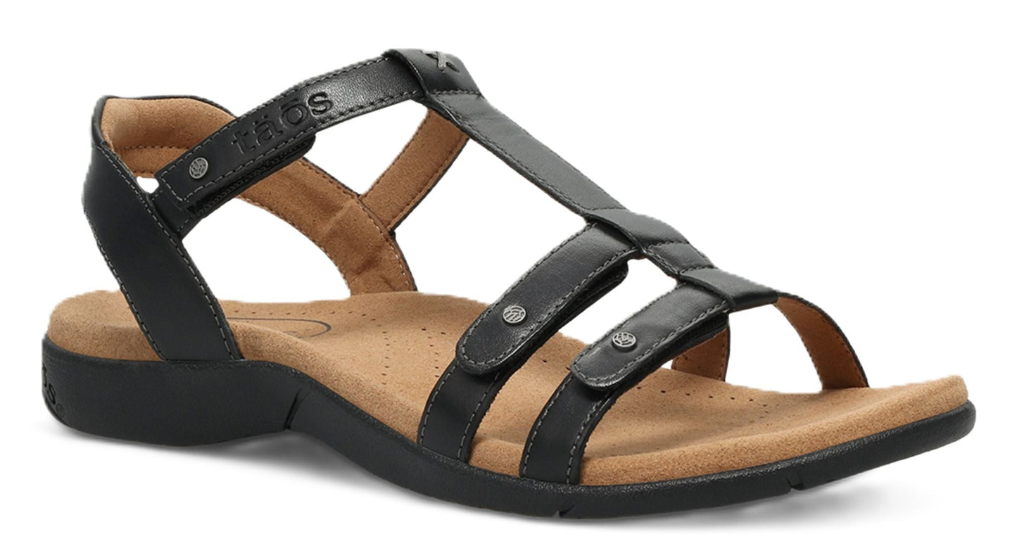 Taos Trophy 2 Sandals - Black Leather - Grady’s Feet Essentials - Taos