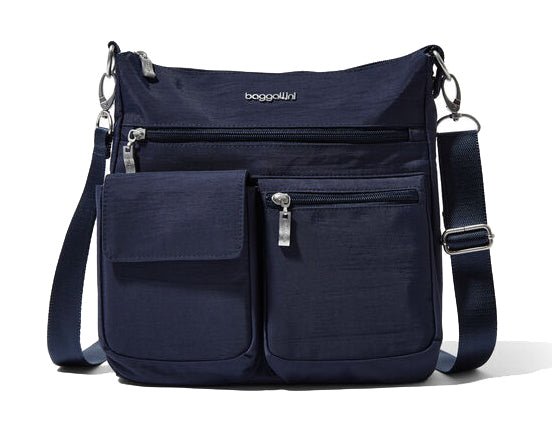 Baggallini Modern Everywhere Slim Crossbody French Navy - Grady’s Feet Essentials - Baggallini