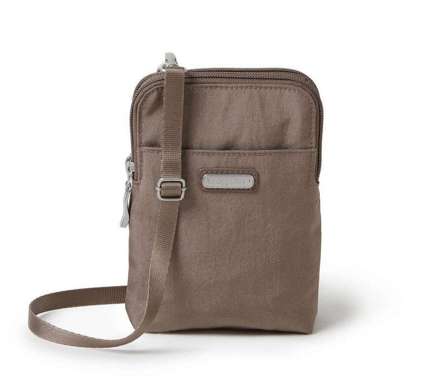 Baggallini Take Two RFID Bryant Crossbody Portobello Shimmer - Grady’s Feet Essentials - Baggallini