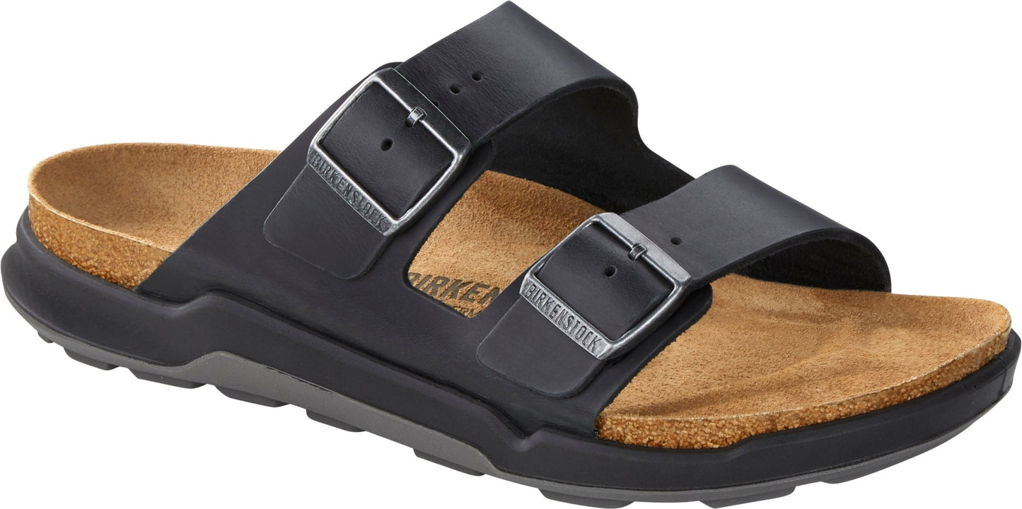 Birkenstock Arizona Crosstown Black Oiled Leather Original Footbed - Grady’s Feet Essentials - Birkenstock