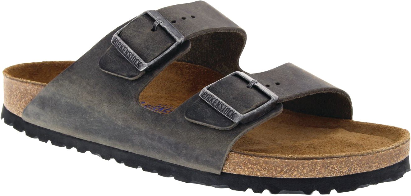Birkenstock Arizona Iron Oiled Leather Soft Footbed - Grady’s Feet Essentials - Birkenstock