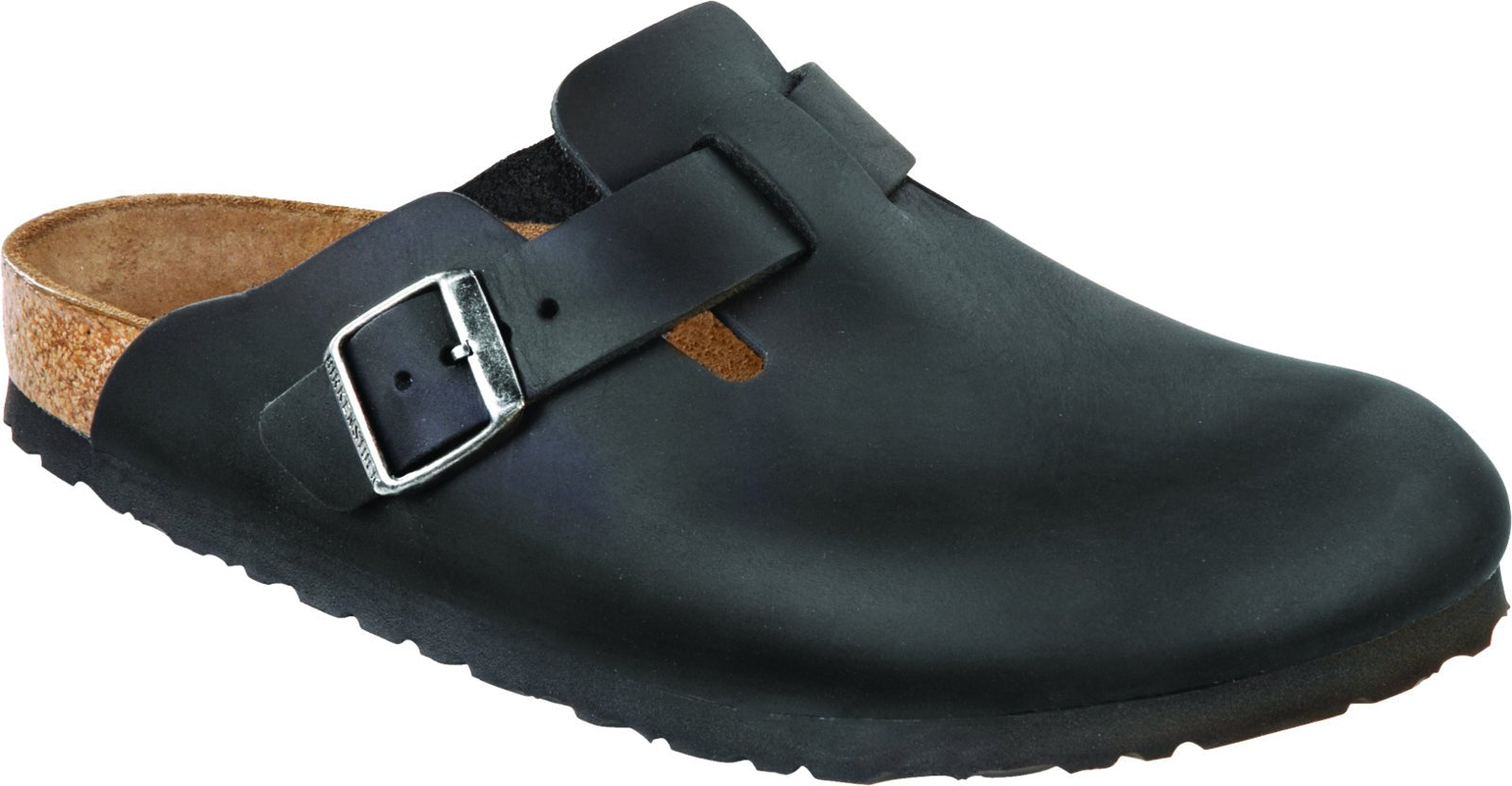 Birkenstock Boston Black Oiled Leather Original Footbed - Grady’s Feet Essentials - Birkenstock