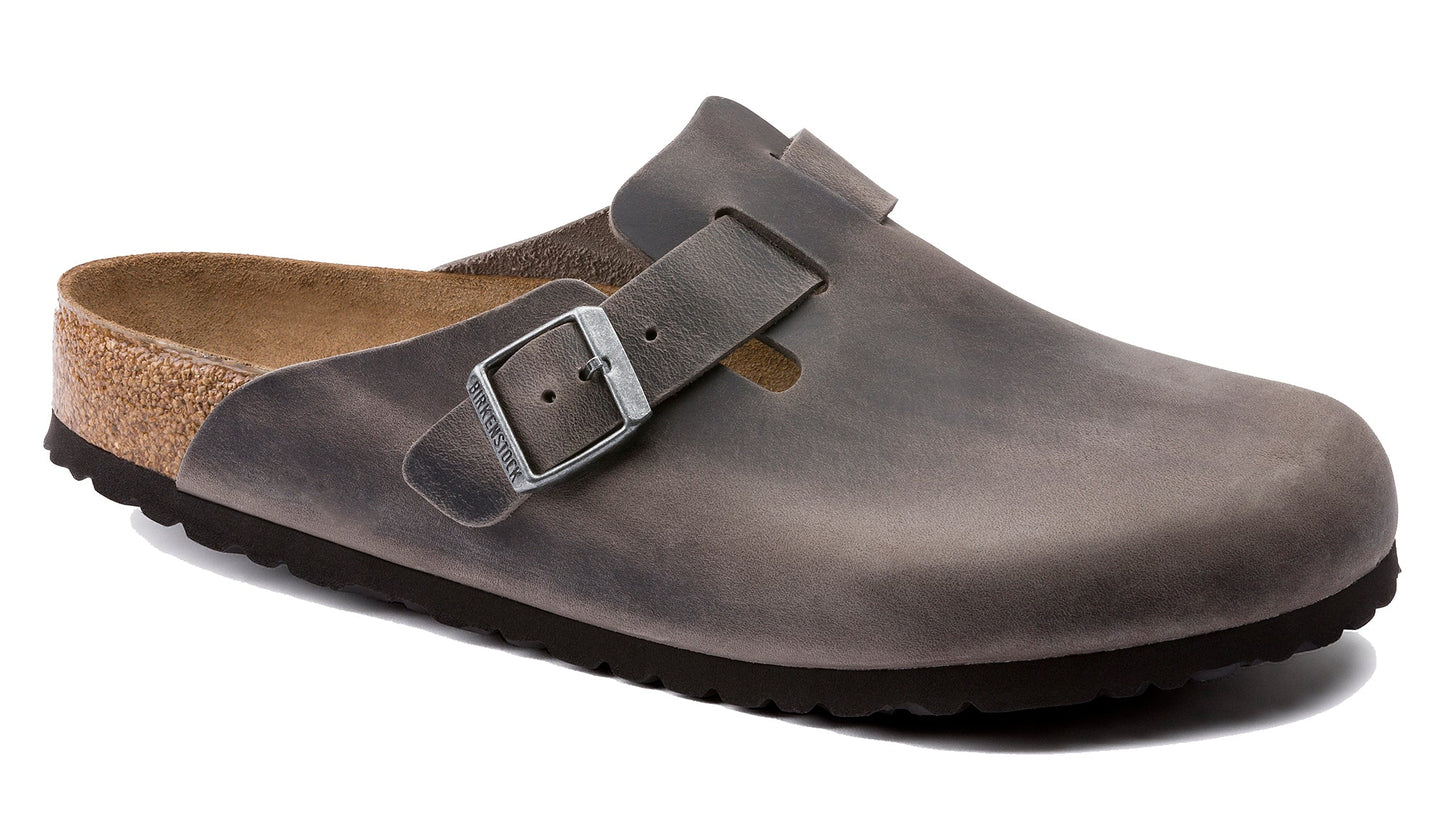Birkenstock Boston Iron Oiled Leather Soft Footbed - Grady’s Feet Essentials - Birkenstock