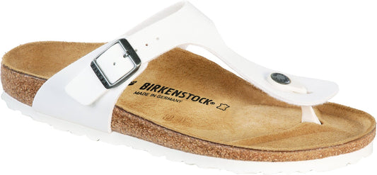 Birkenstock Gizeh White Birko Flor Original Footbed - Grady’s Feet Essentials - Birkenstock