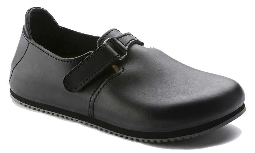 Birkenstock Linz Black Leather Original Footbed - Grady’s Feet Essentials - Birkenstock