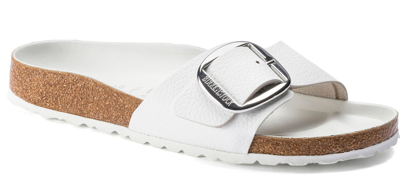 Birkenstock Madrid Big Buckle White Leather - Grady’s Feet Essentials - Birkenstock