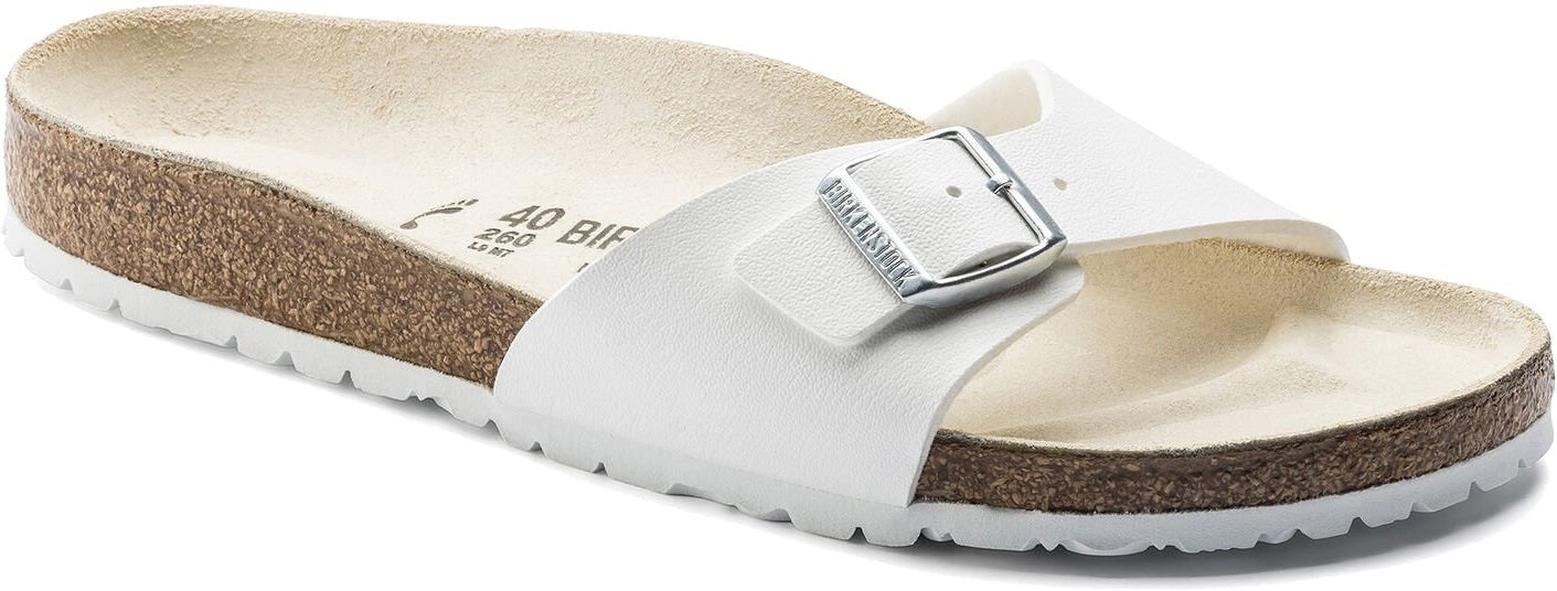 Birkenstock Madrid White Birko Flor Original Footbed - Grady’s Feet Essentials - Birkenstock