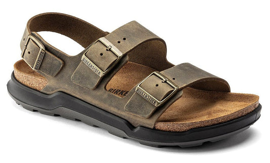 Birkenstock Milano Crosstown Faded Khaki Classic Footbed - Grady’s Feet Essentials - Birkenstock