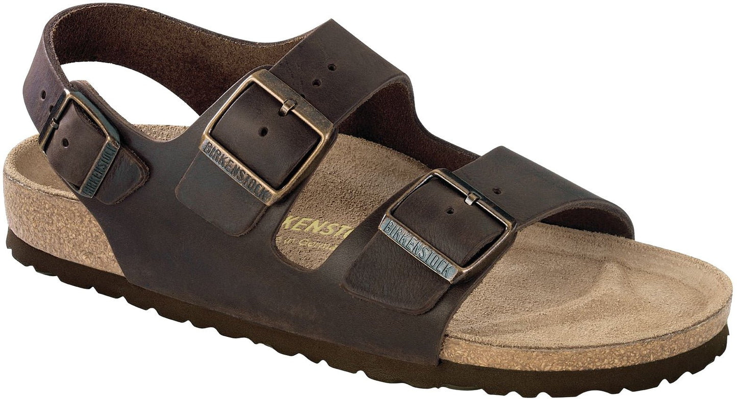 Birkenstock Milano Habana Oiled Leather Original Footbed - Grady’s Feet Essentials - Birkenstock