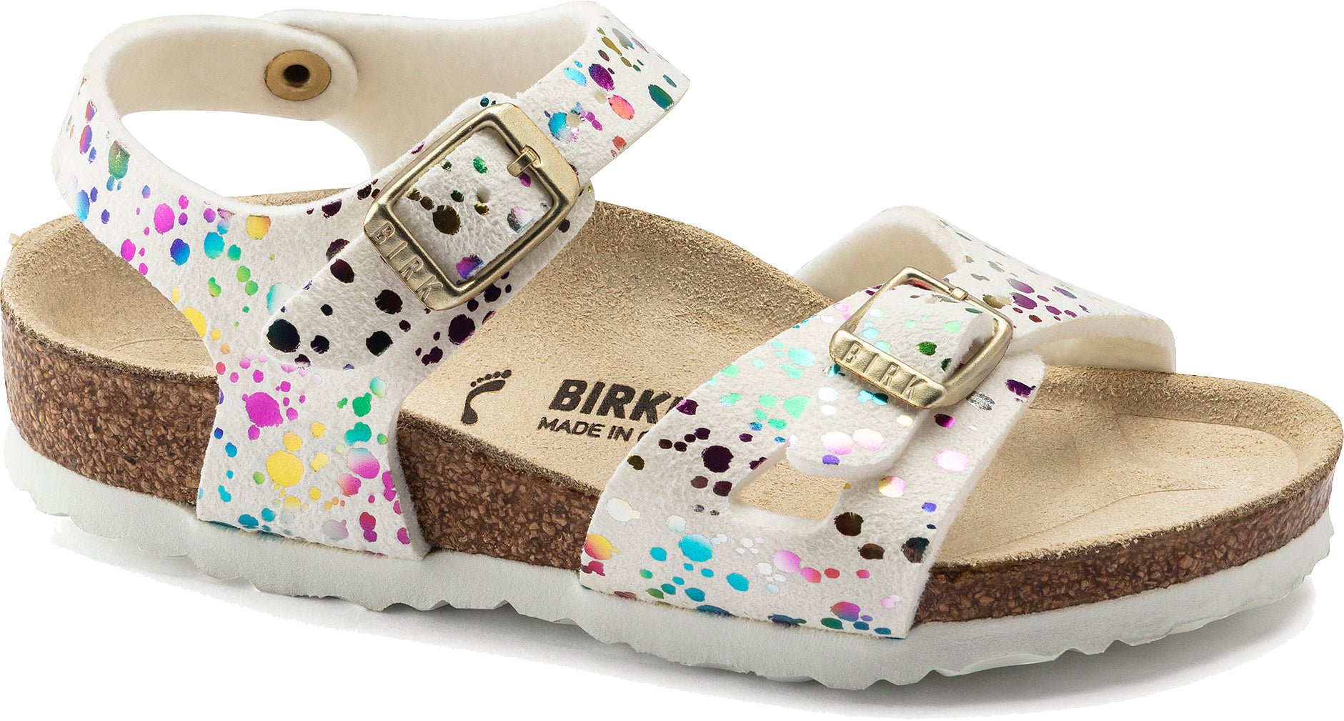 Birkenstock Rio Kids Confetti Microfiber Original Footbed - Grady’s Feet Essentials - Birkenstock