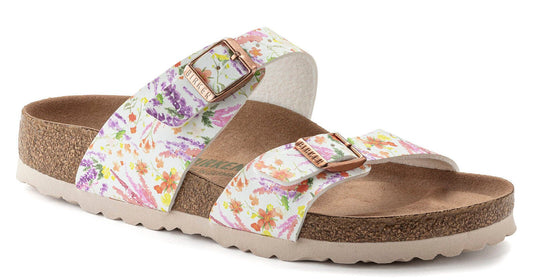 Birkenstock Sydney Vegan Rose Floral Original Footbed - Grady’s Feet Essentials - Birkenstock