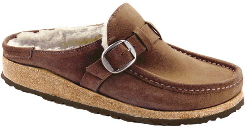 Birkenstock Women's Buckley Shearling Tea Suede - Grady’s Feet Essentials - Birkenstock