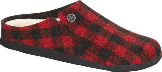 Birkenstock Zermatt Shearling Red Plaid - Grady’s Feet Essentials - Birkenstock