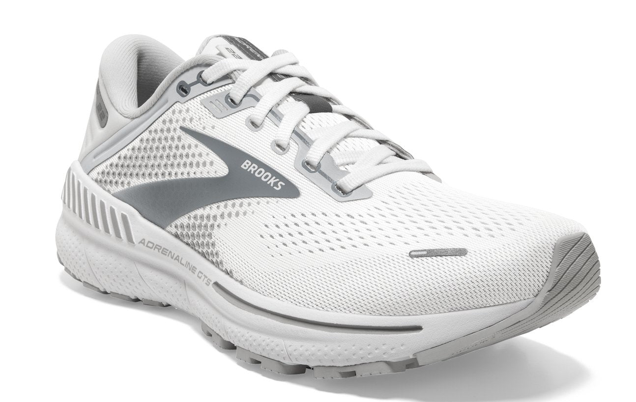 Brooks Women's Adrenaline GTS22 White Running Shoe - Grady’s Feet Essentials - Brooks