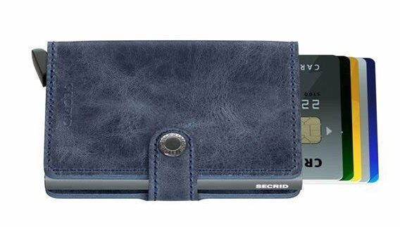 Secrid Mini Wallet Blue Vintage - Grady’s Feet Essentials - Secrid