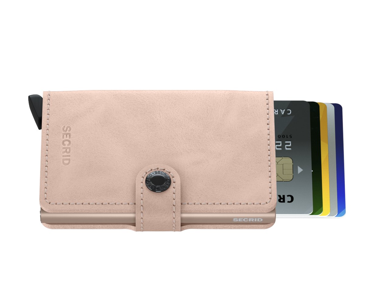 Secrid Mini Wallet Rose Vintage Leather - Grady’s Feet Essentials - Secrid