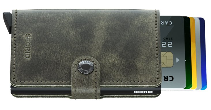 Secrid Mini Wallet Vintage Olive Black - Grady’s Feet Essentials - Secrid