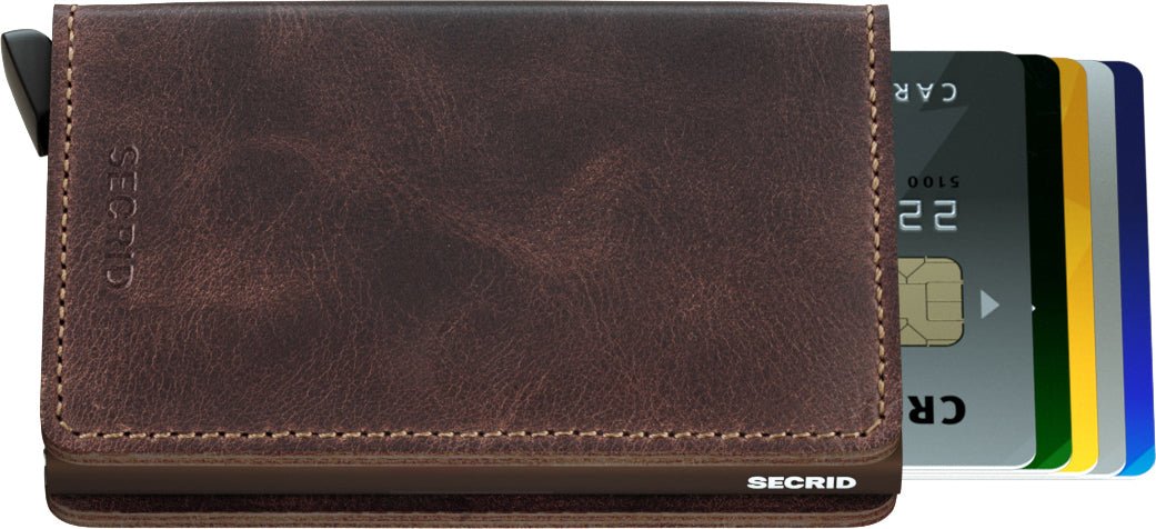 Secrid Slim Wallet Chocolate Vintage Leather - Grady’s Feet Essentials - Secrid